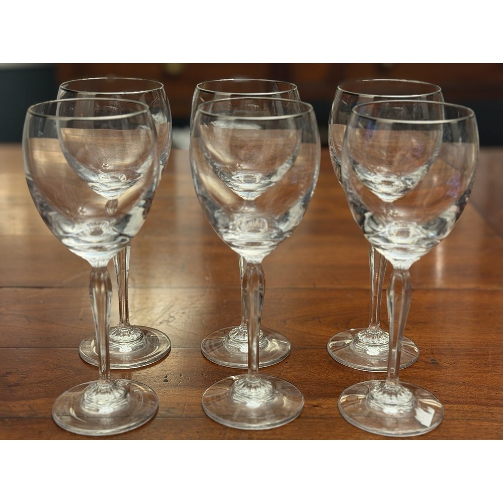 Marquis by Waterford ALLEGRA PLATINUM Crystal Wine Glasses Goblets - Set of 6